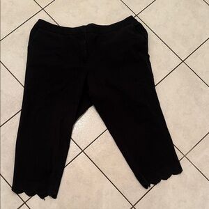 Talbots Black Slim Crop Pants